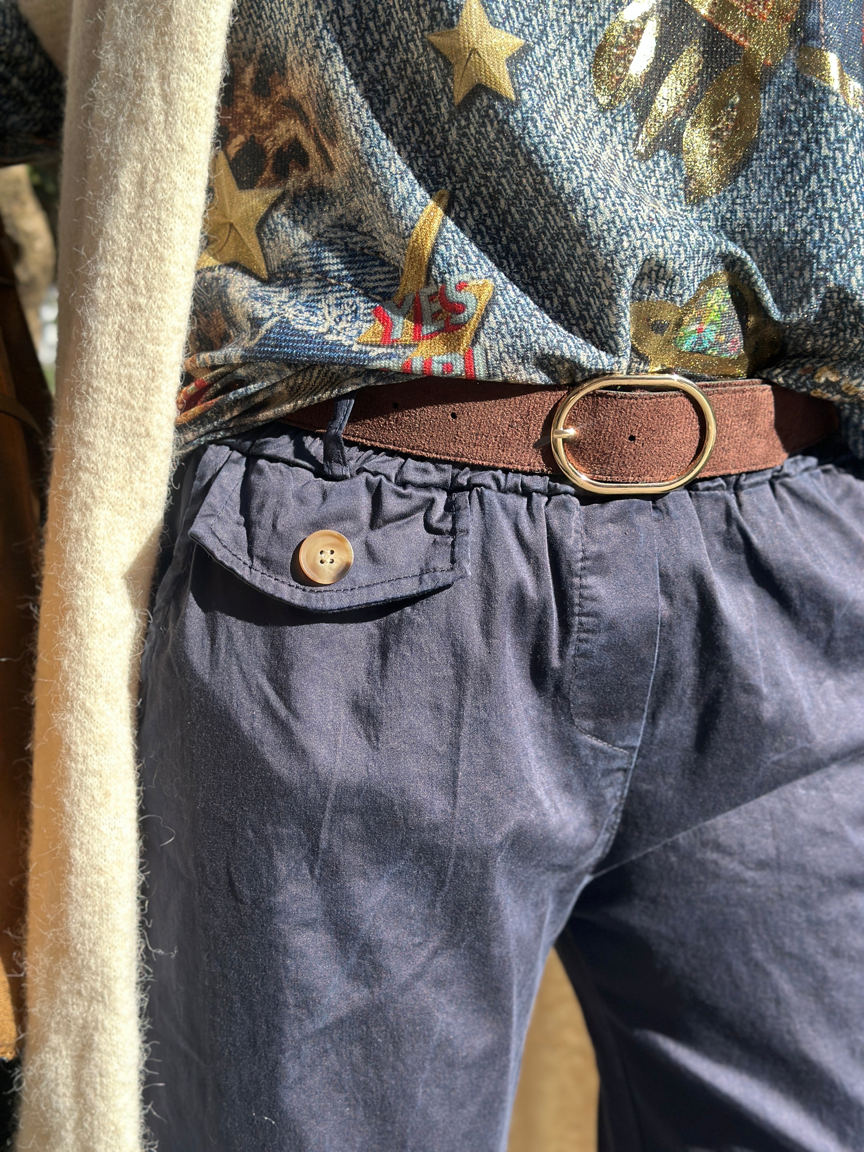 Pantalon bleu marine SENNA