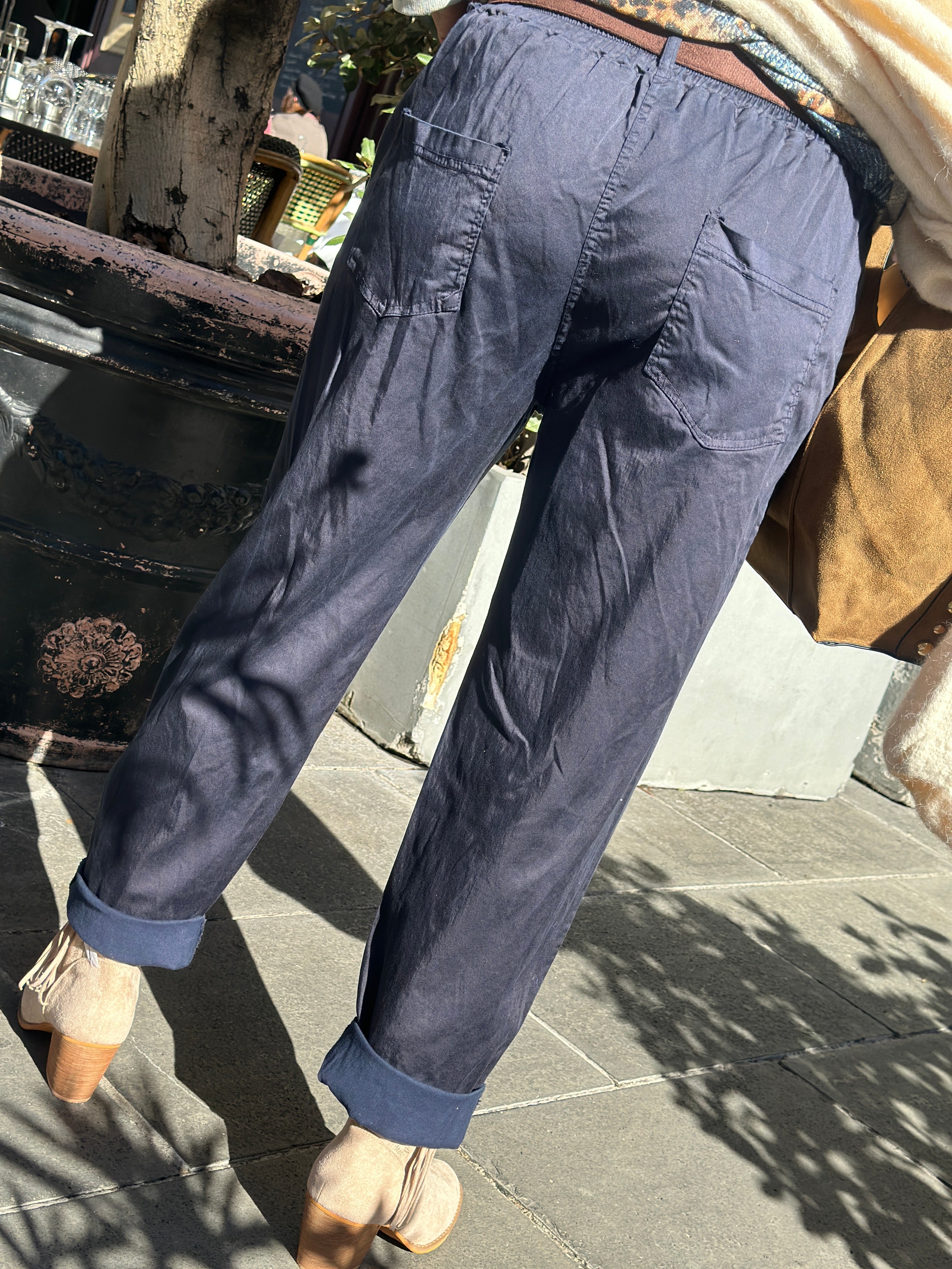 Pantalon bleu marine SENNA