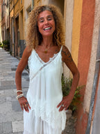 Top blanc ASYMETRIQUE