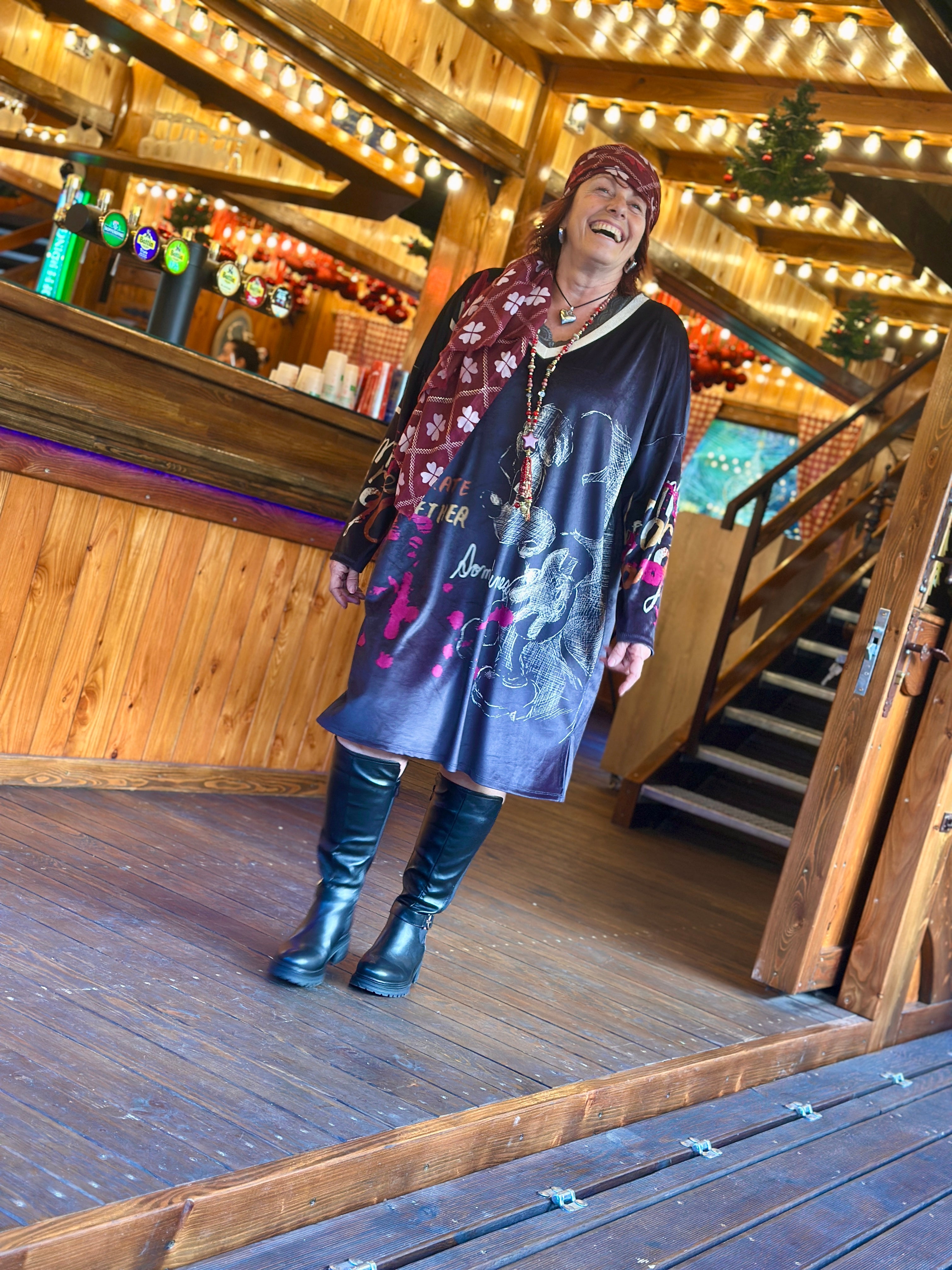 Robe velours MICKEY KISS