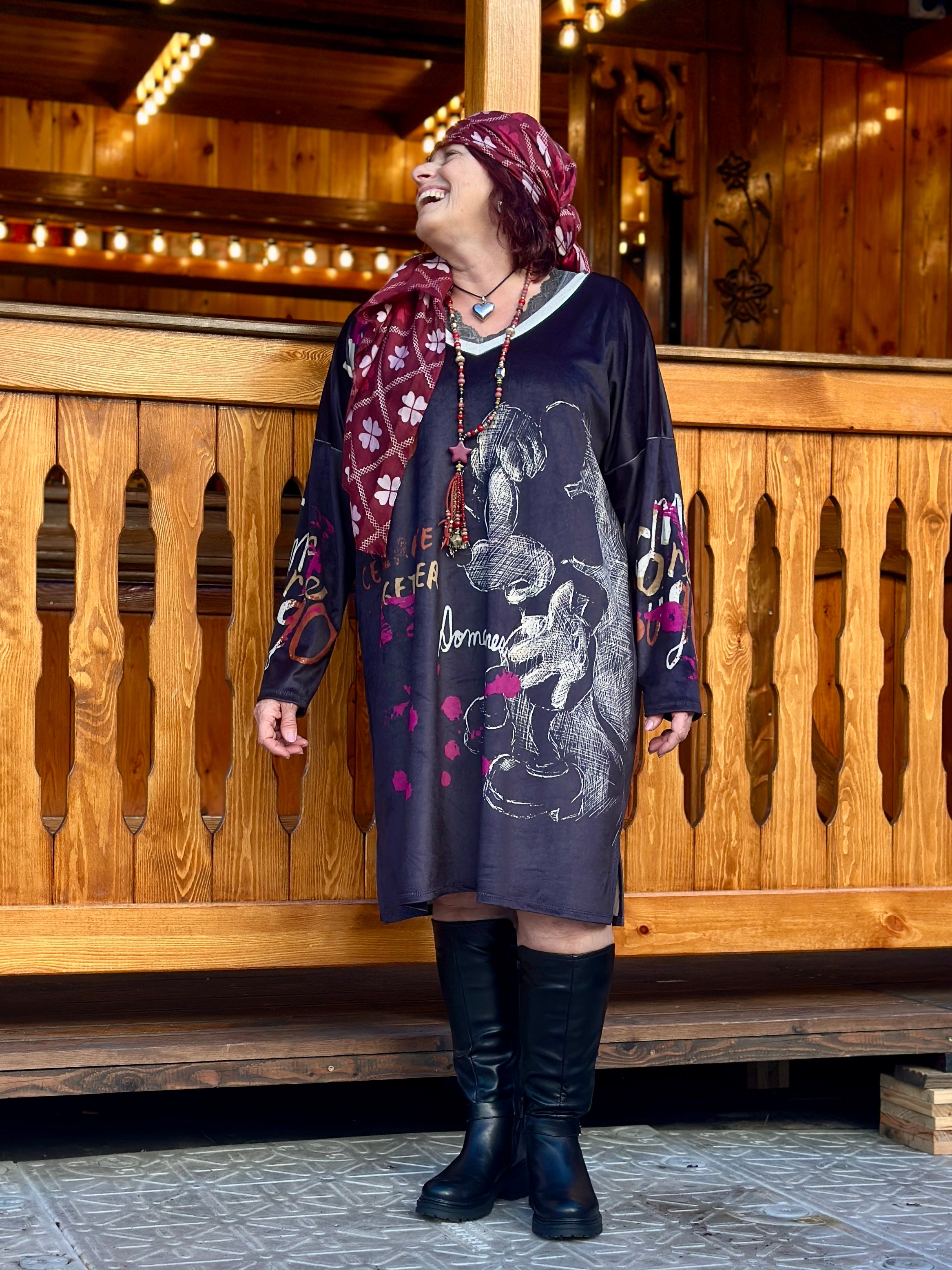 Robe velours MICKEY KISS