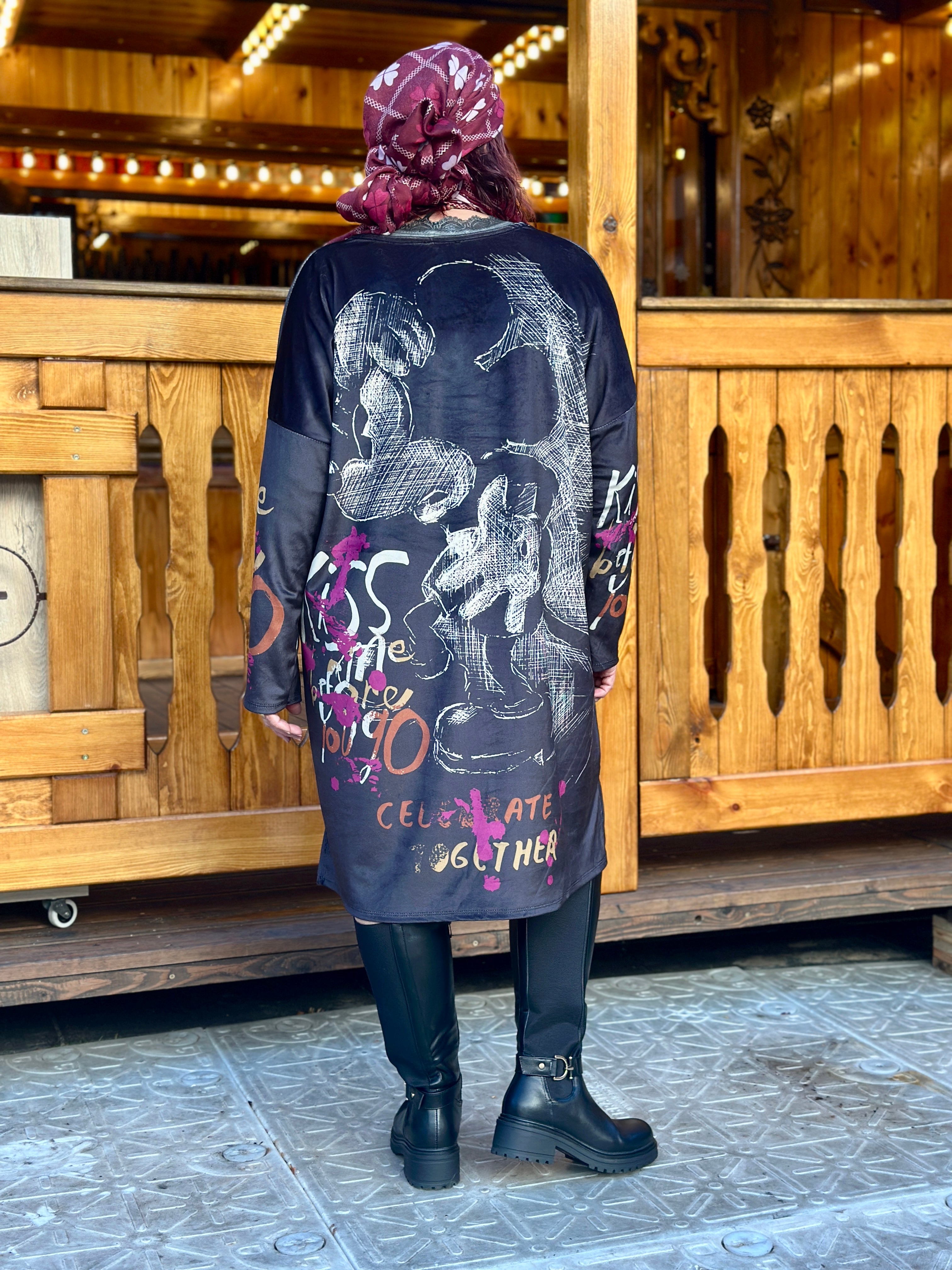 Robe velours MICKEY KISS
