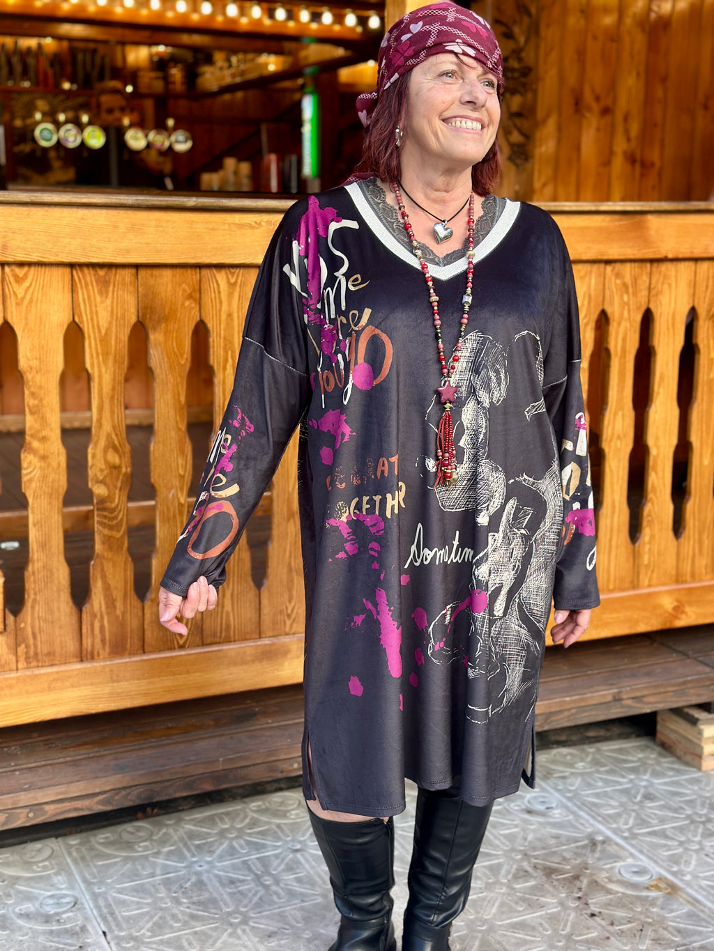 Robe velours MICKEY KISS