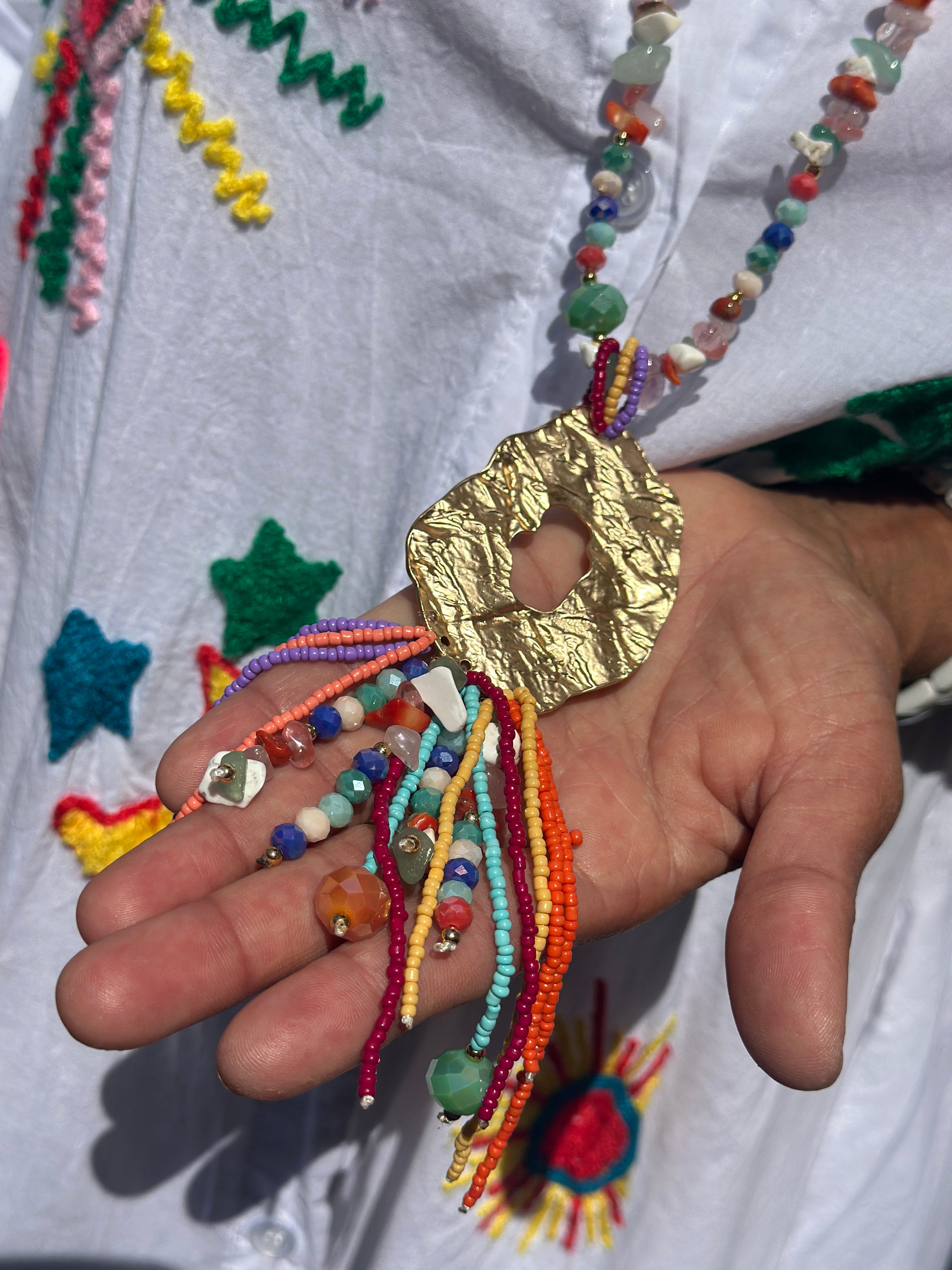 Sautoir multicolore PERLES