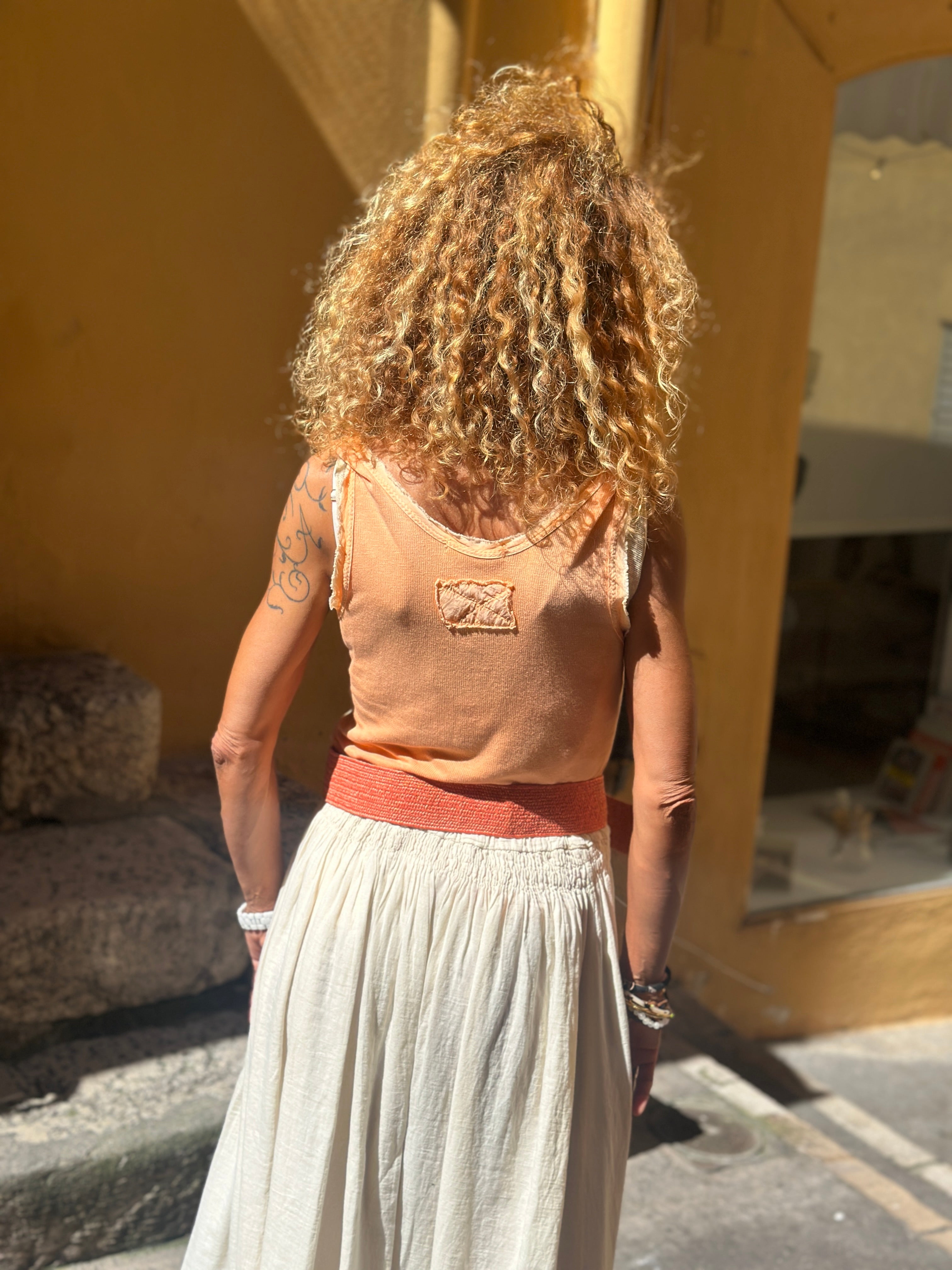 Débardeur abricot MARBELLA