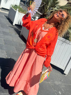 Chemisier orange JENA