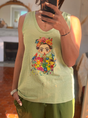 Débardeur vert MINI FRIDA