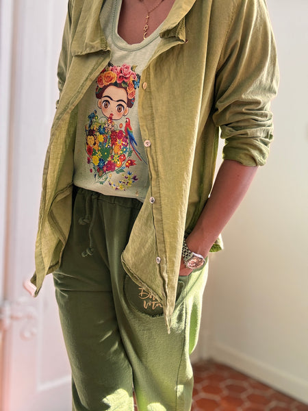 Débardeur vert MINI FRIDA