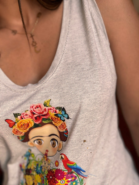 Débardeur gris MINI FRIDA