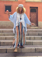 Pantalon bleu/marron ALADIN