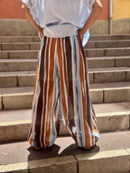 Pantalon bleu/marron ALADIN