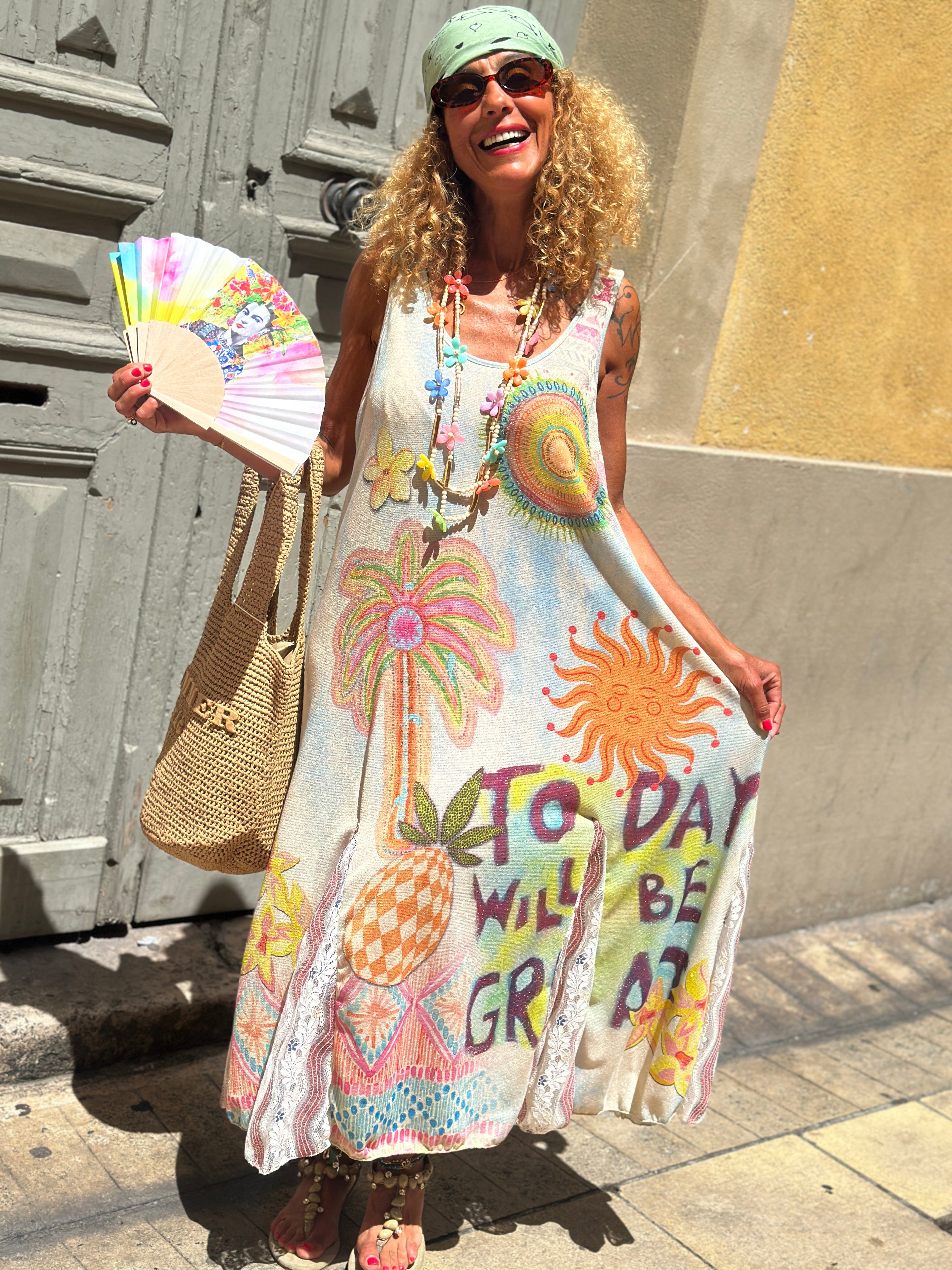 Robe lurex PINEAPPLE