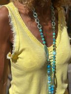 Débardeur jaune SEQUINS