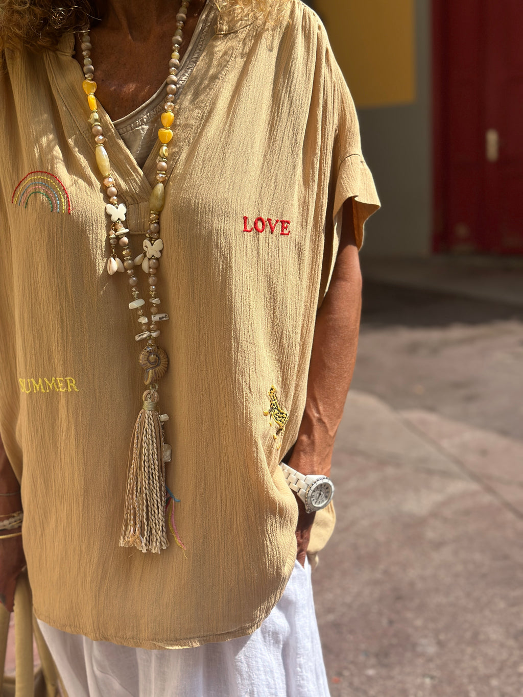 Blouse camel SAHARA