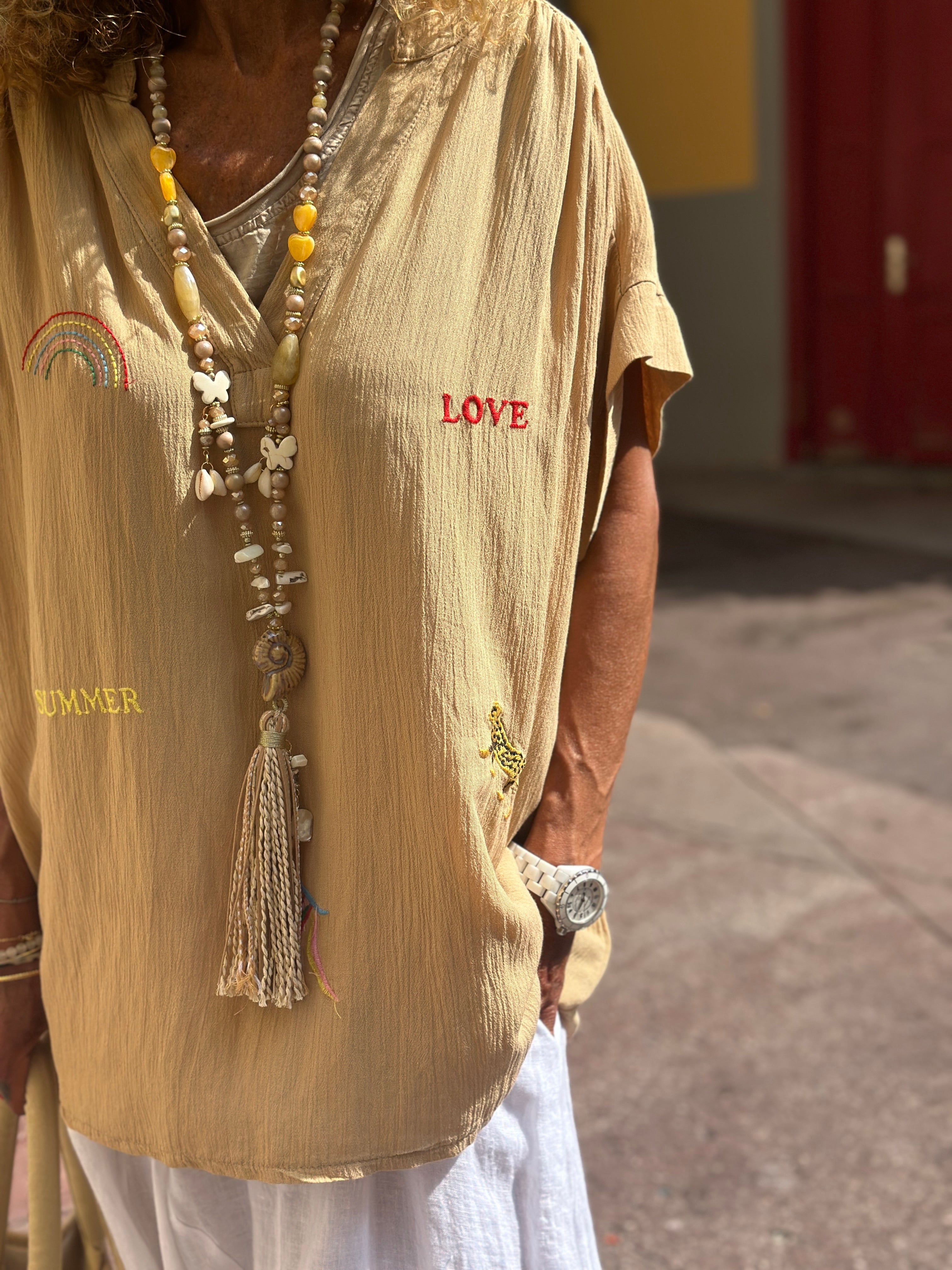 Blouse camel SAHARA