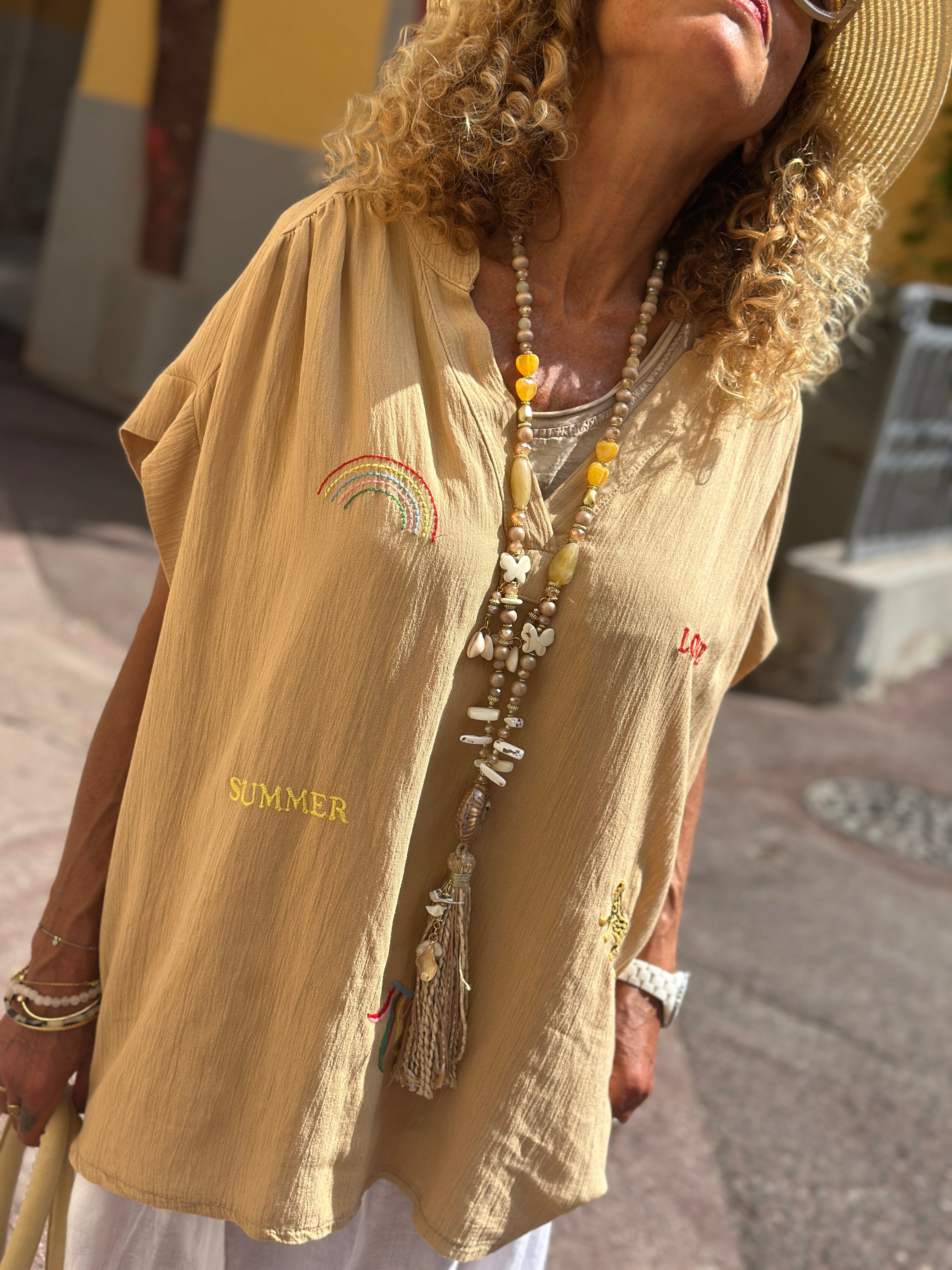 Blouse camel SAHARA