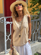 Débardeur camel NAYA