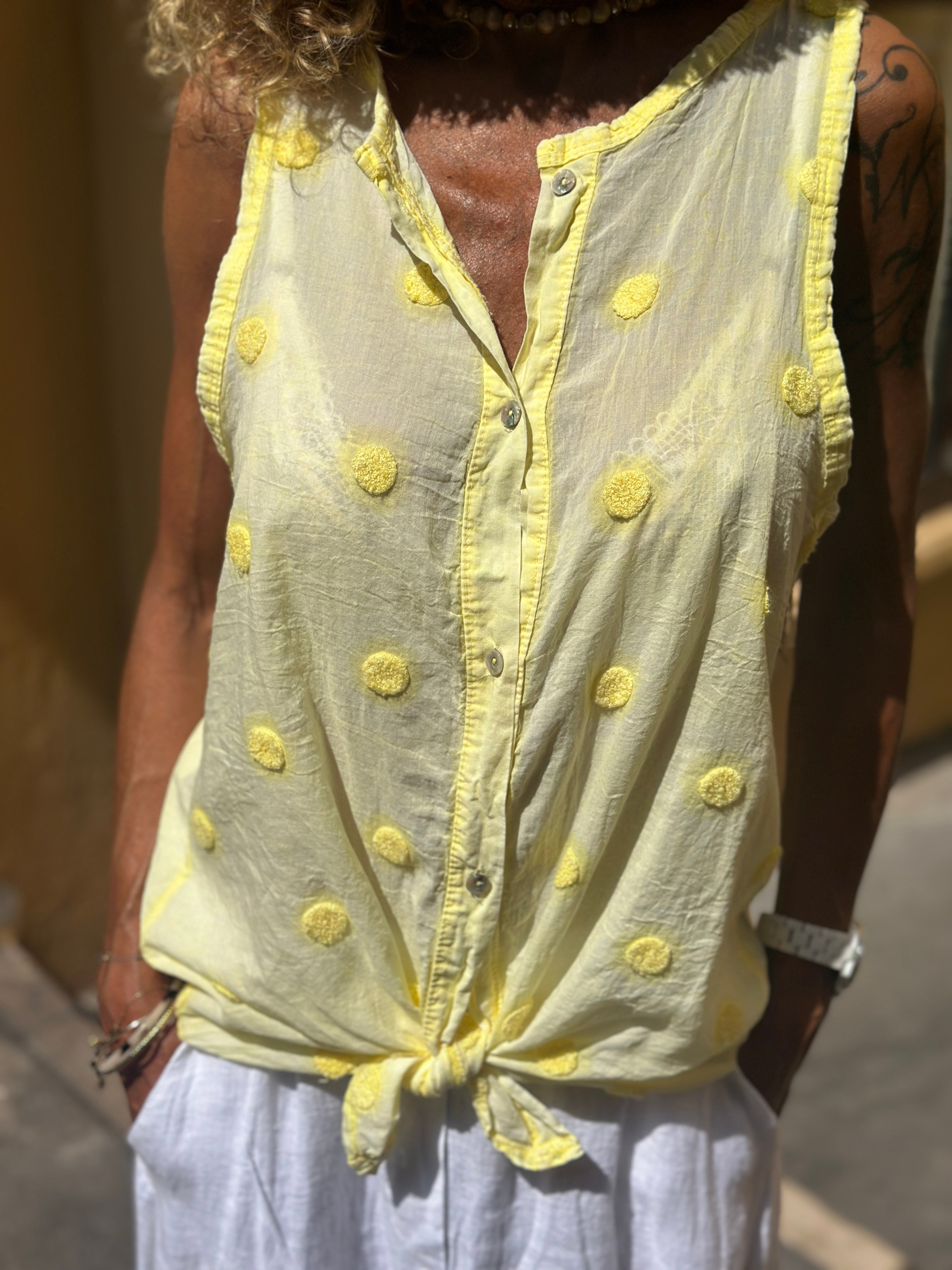 Chemisier jaune IRIS