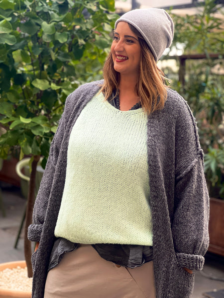 Pull vert d'eau JUSTINE