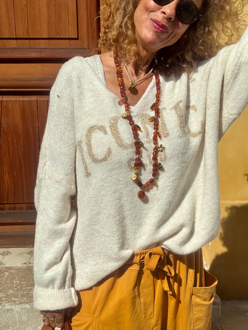 Pull écru ICONIC