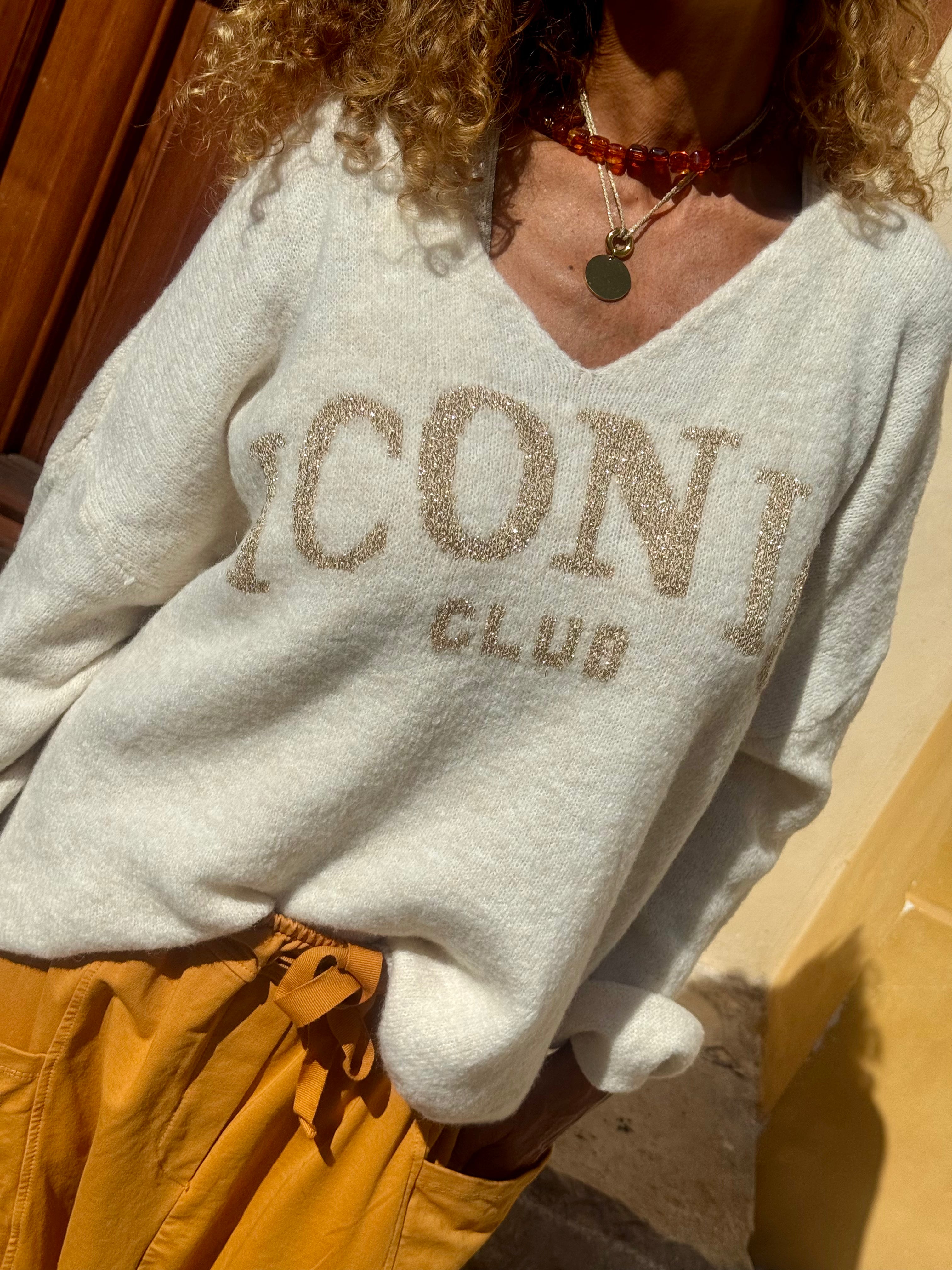 Pull écru ICONIC