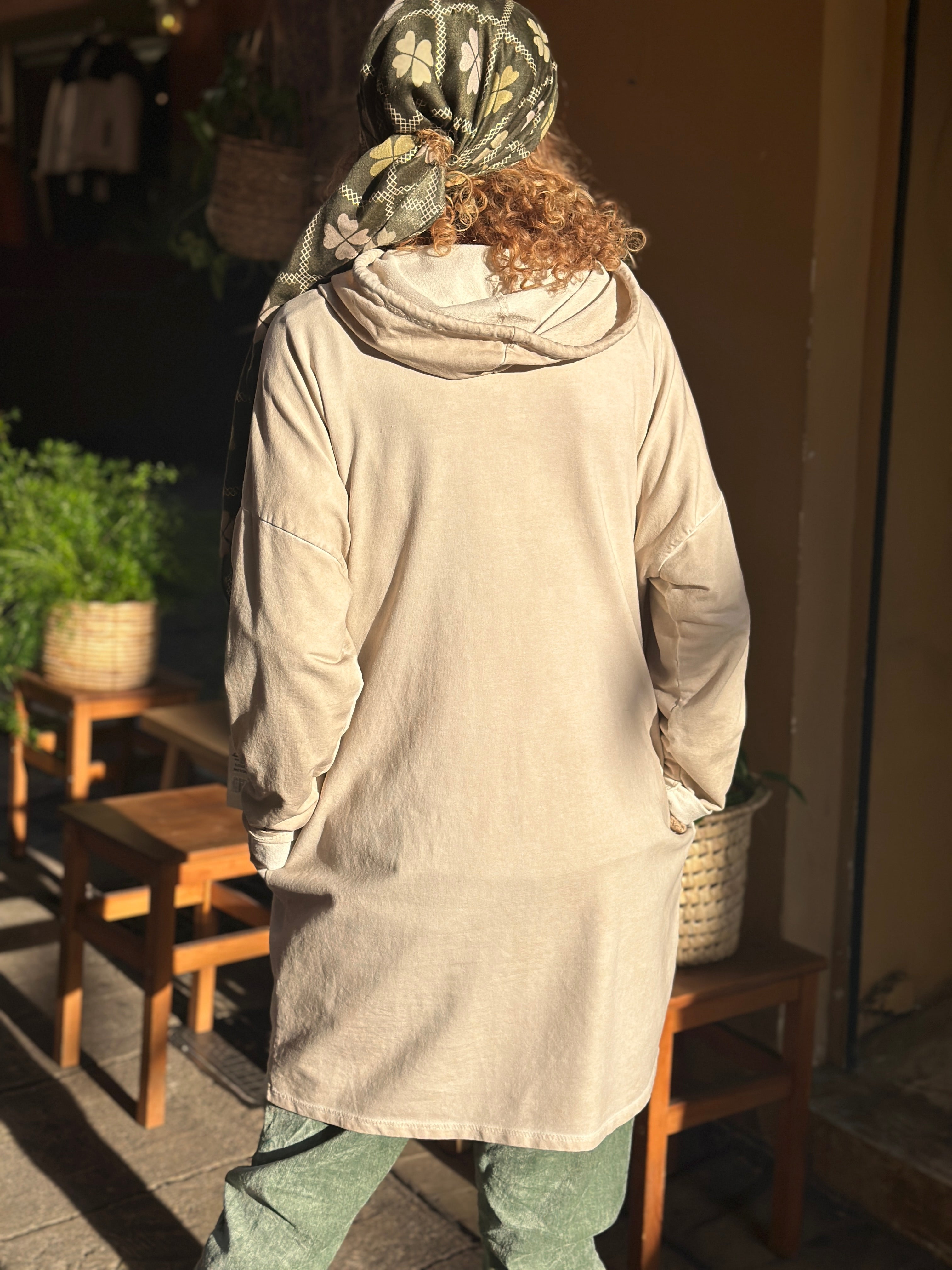 Sweat long beige VANAYA