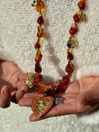 Collier ambré COEUR