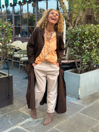 Robe chemise choco POCHES