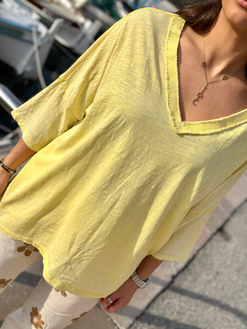 T-shirt jaune SUNNY