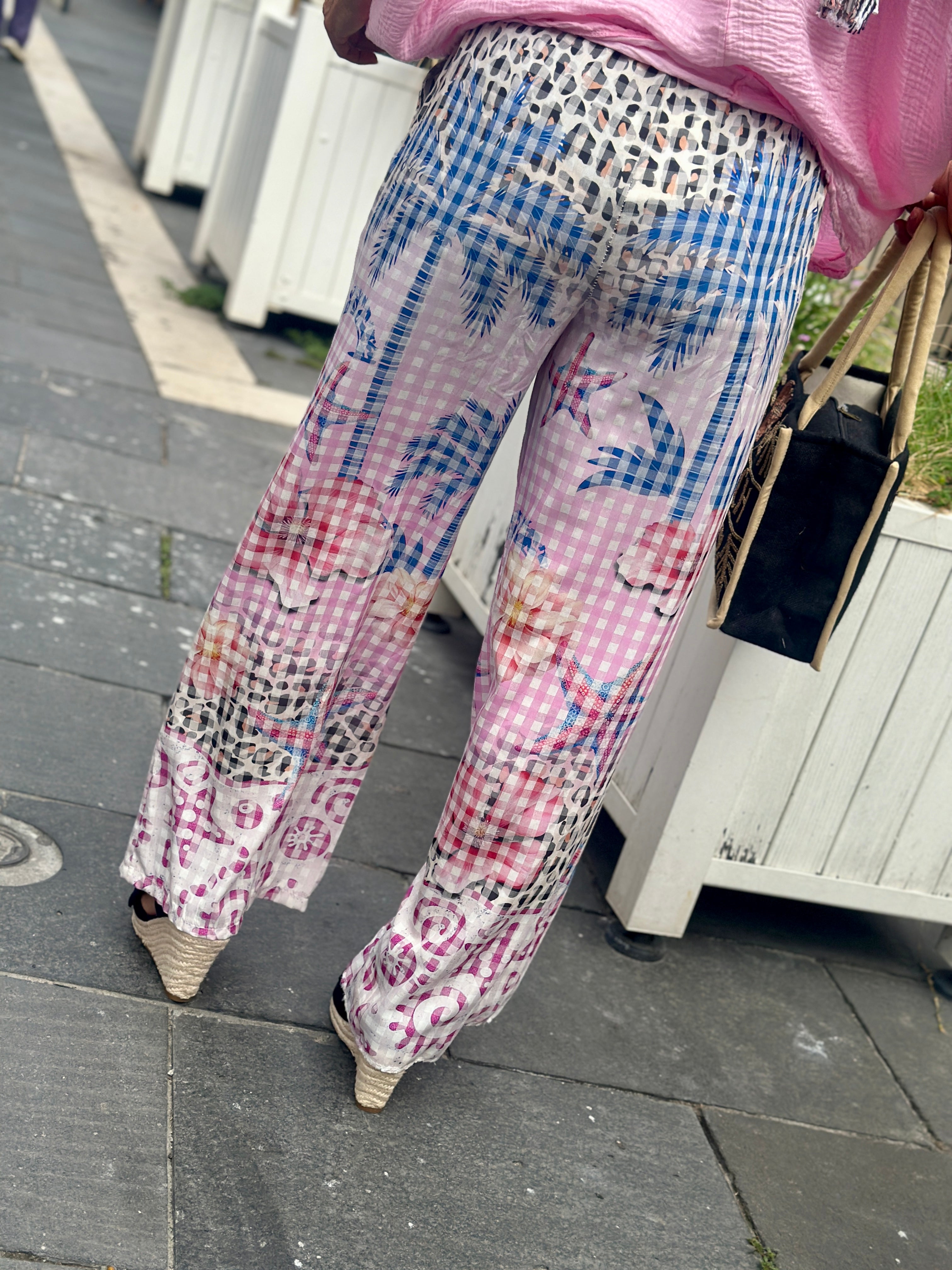 Pantalon rose PALMTREE