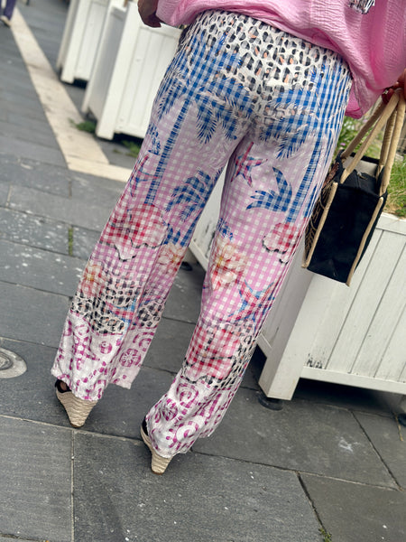 Pantalon rose PALMTREE