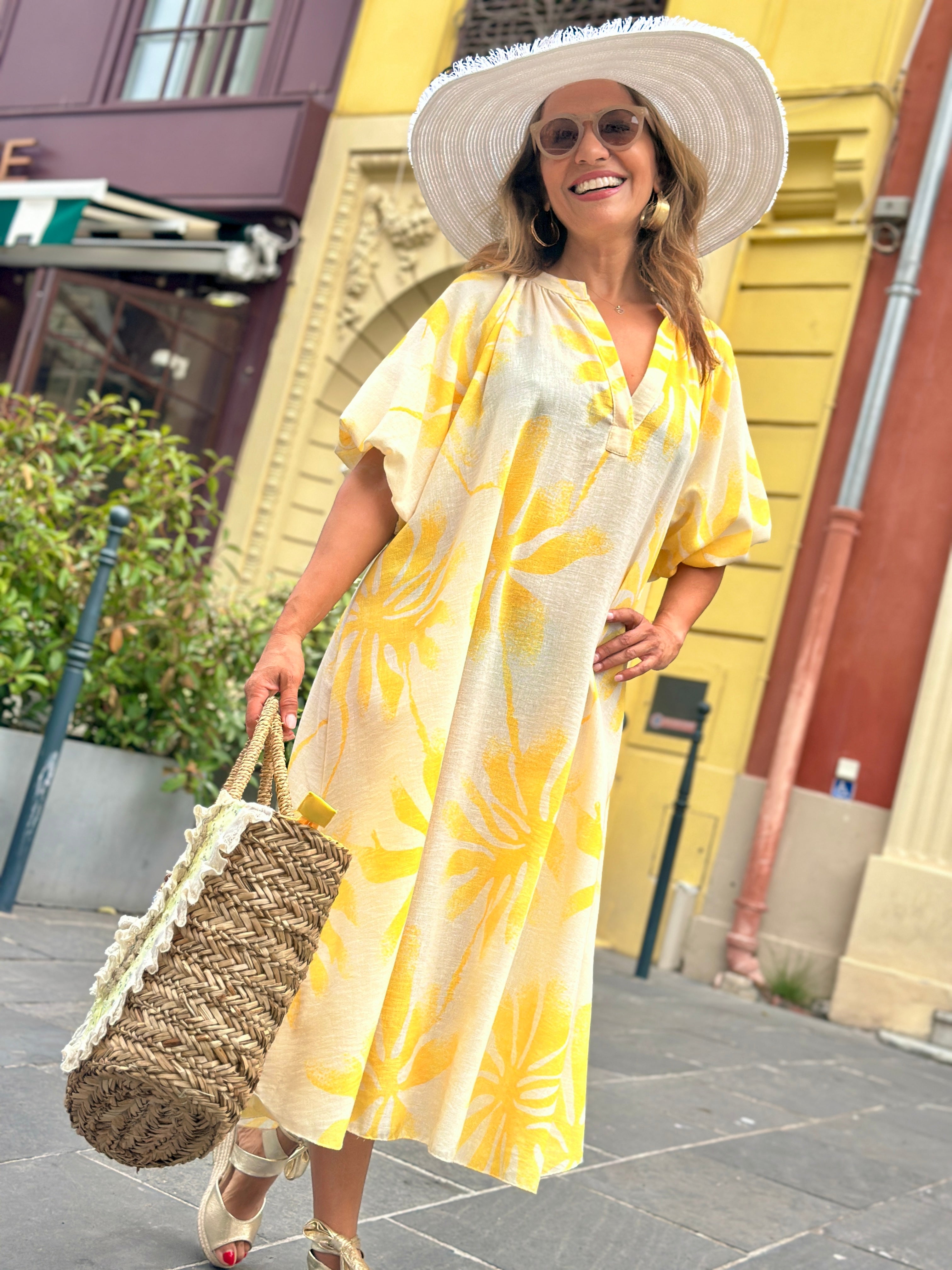 Robe jaune IBIZ