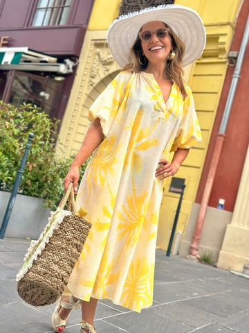 Robe jaune IBIZ