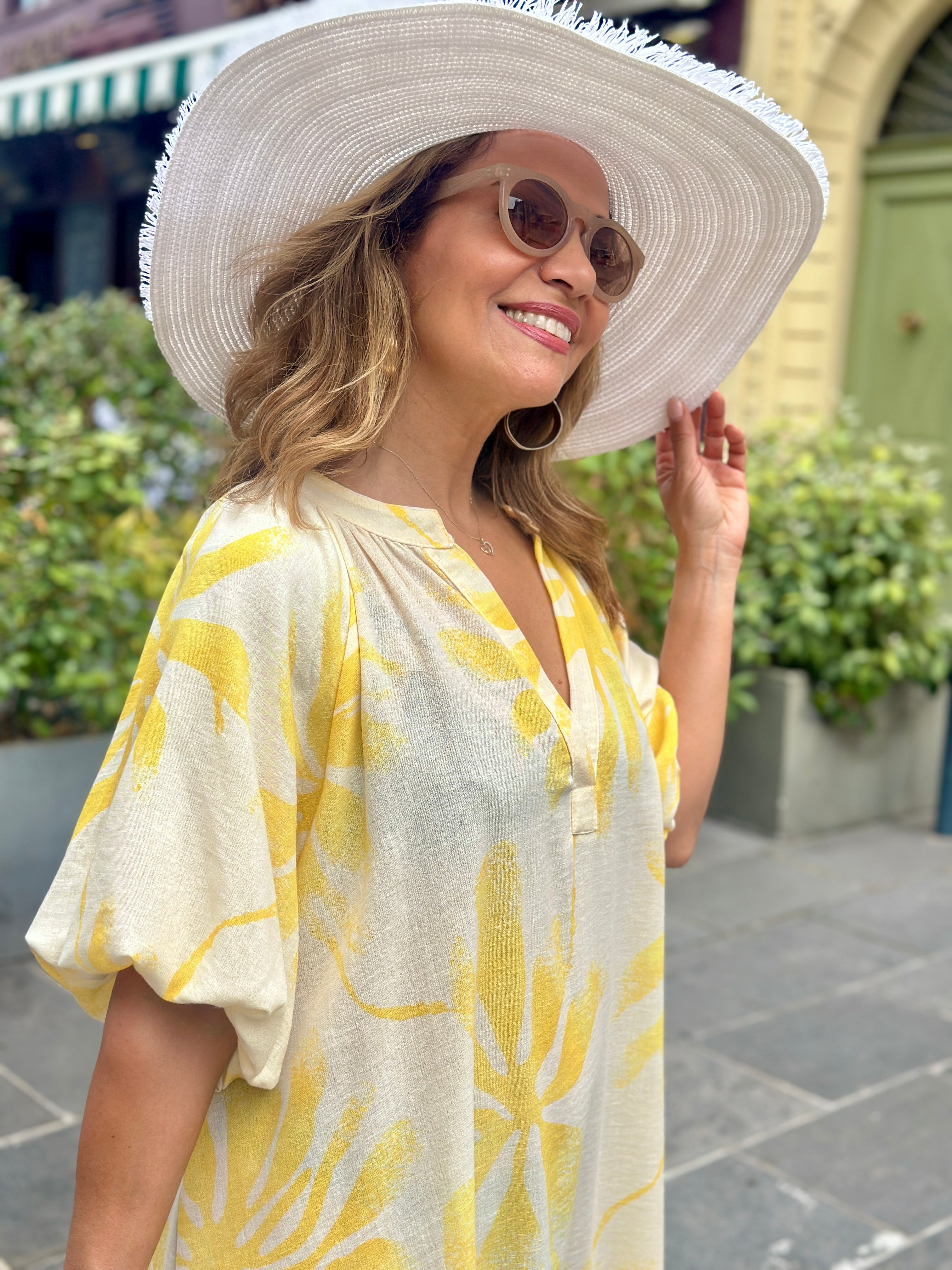 Robe jaune IBIZ