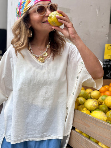 Blouse écrue VAZA