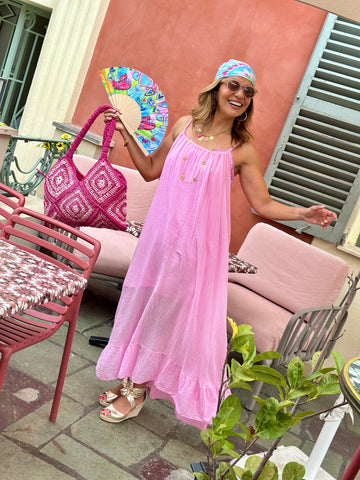 Robe rose LORIZA