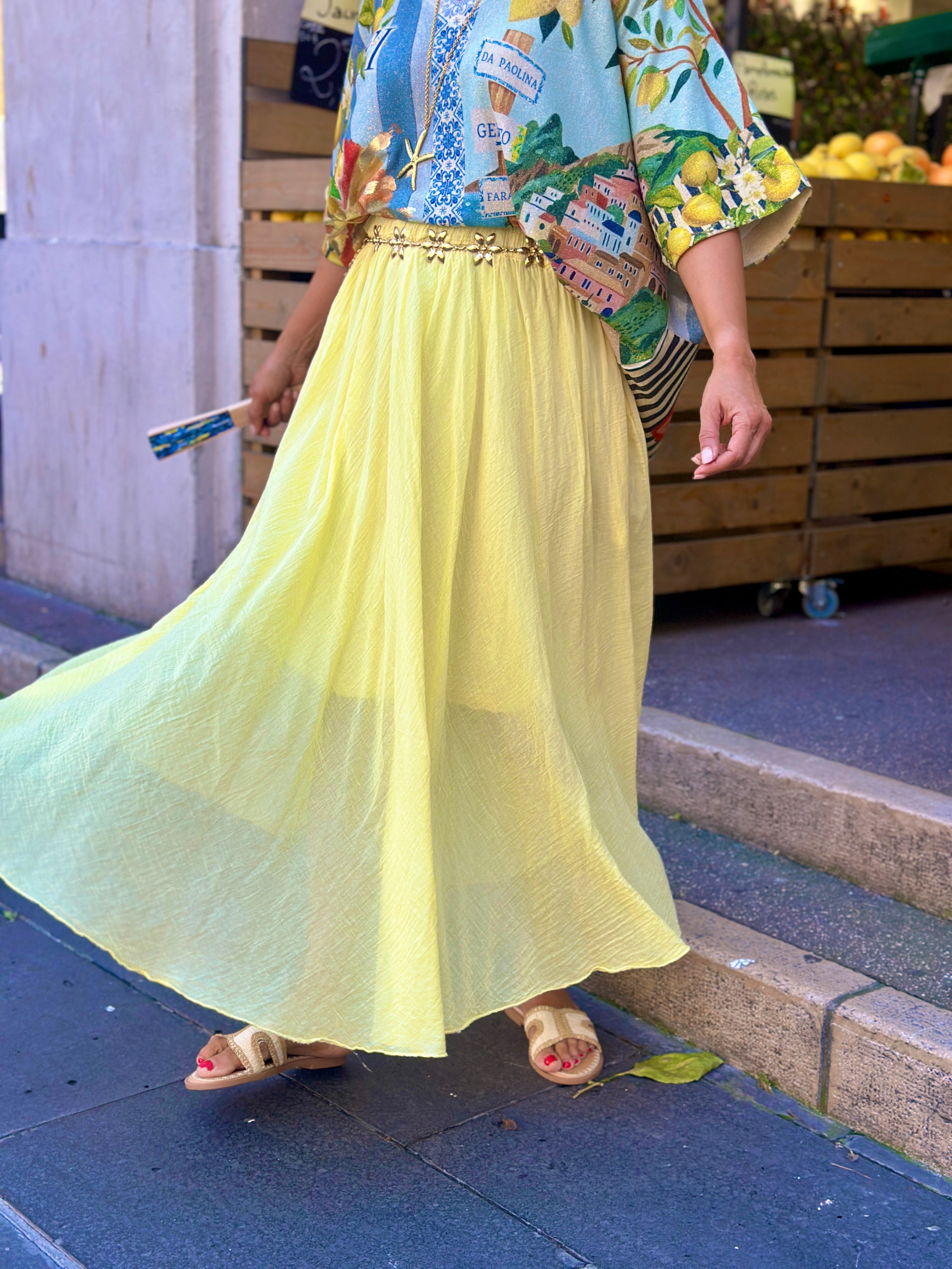 Jupe jaune CITRONELLA