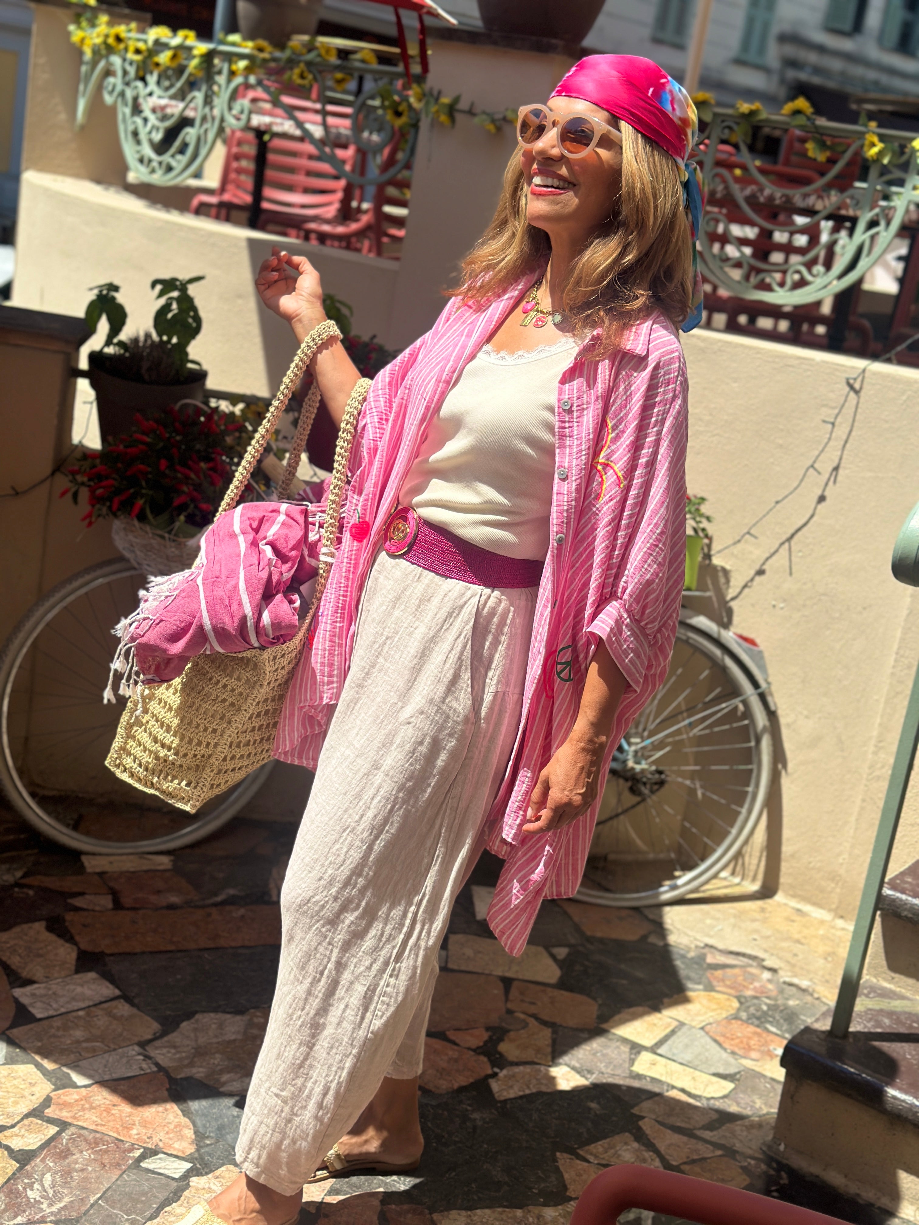 Chemise ample rose GALIANA