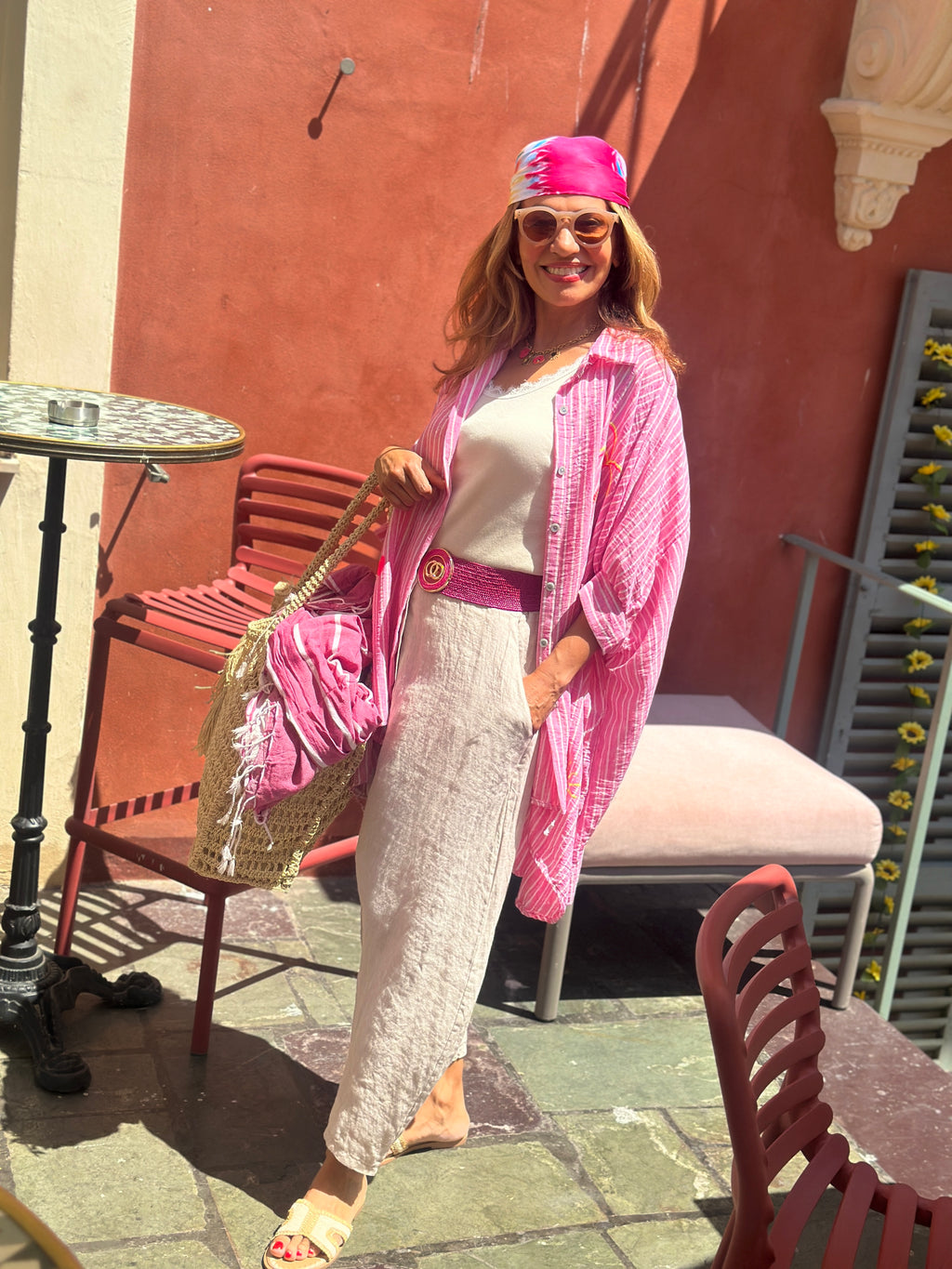 Chemise ample rose GALIANA