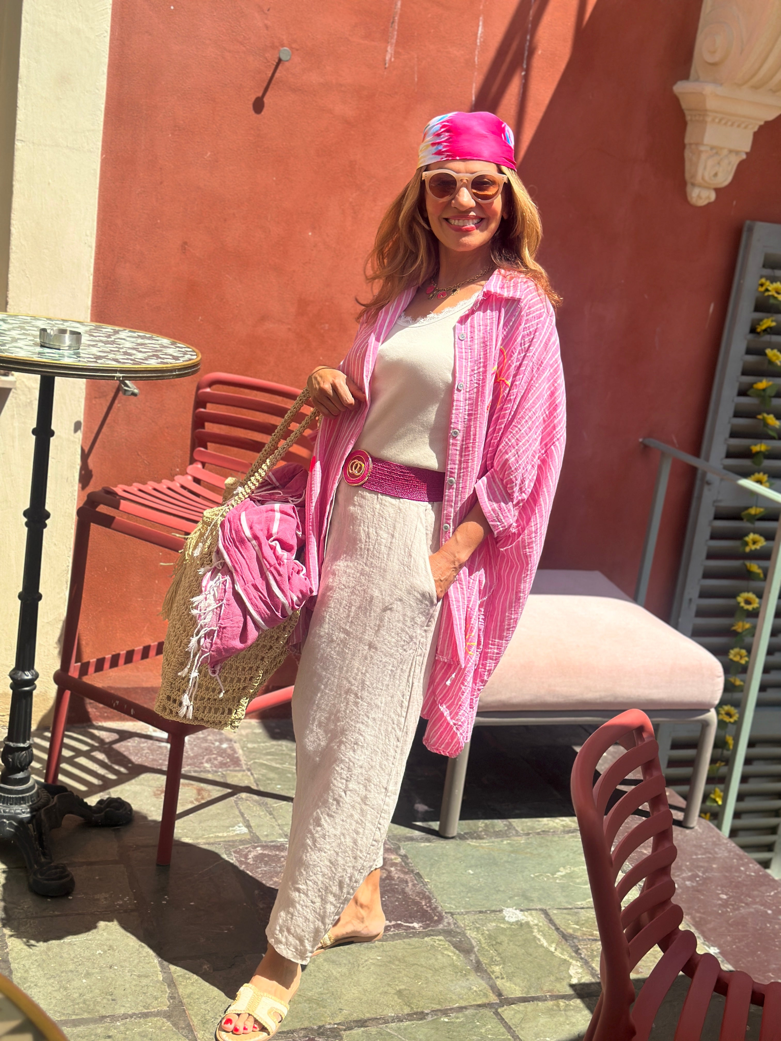 Chemise ample rose GALIANA