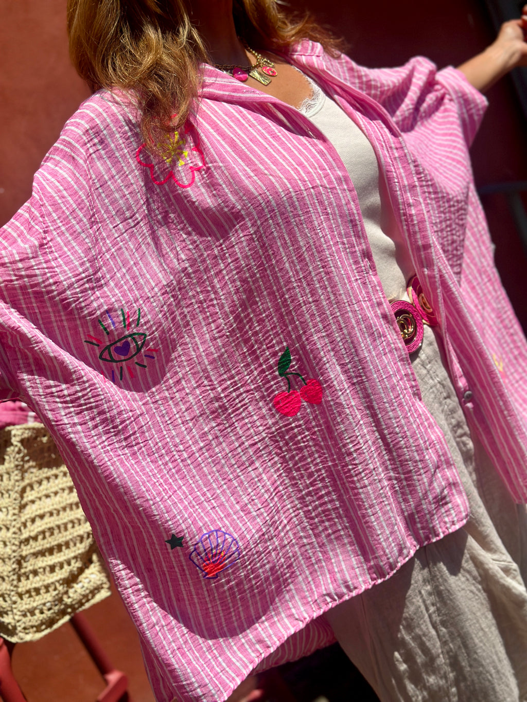 Chemise ample rose GALIANA