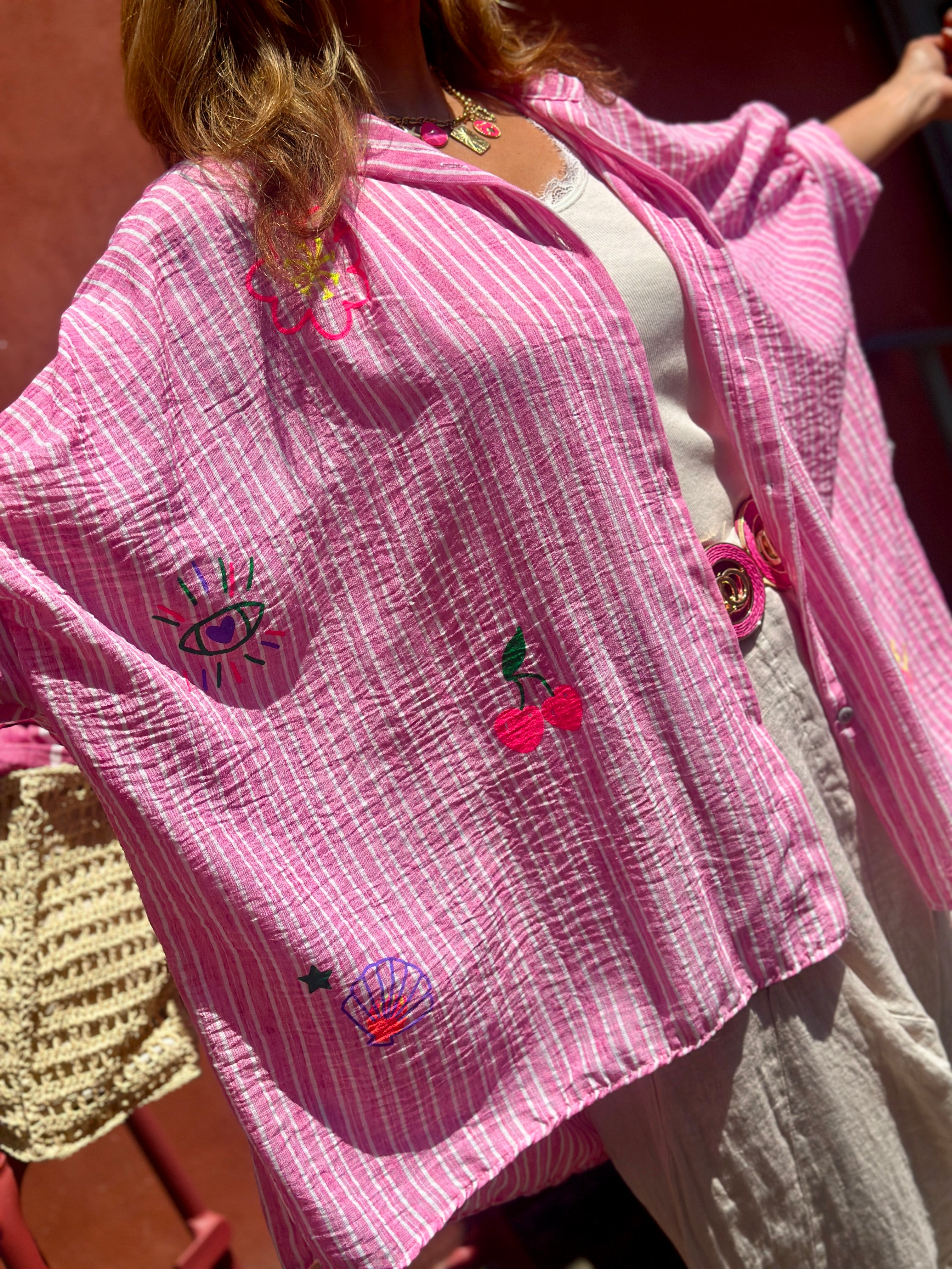 Chemise ample rose GALIANA