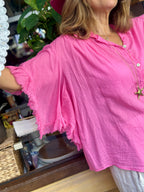Chemise fuchsia VITALIA