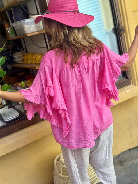 Chemise fuchsia VITALIA