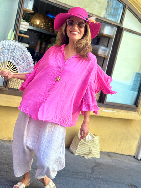 Chemise fuchsia VITALIA