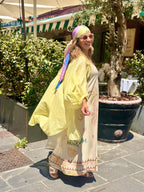 Chemise ample jaune BEACH LIFE
