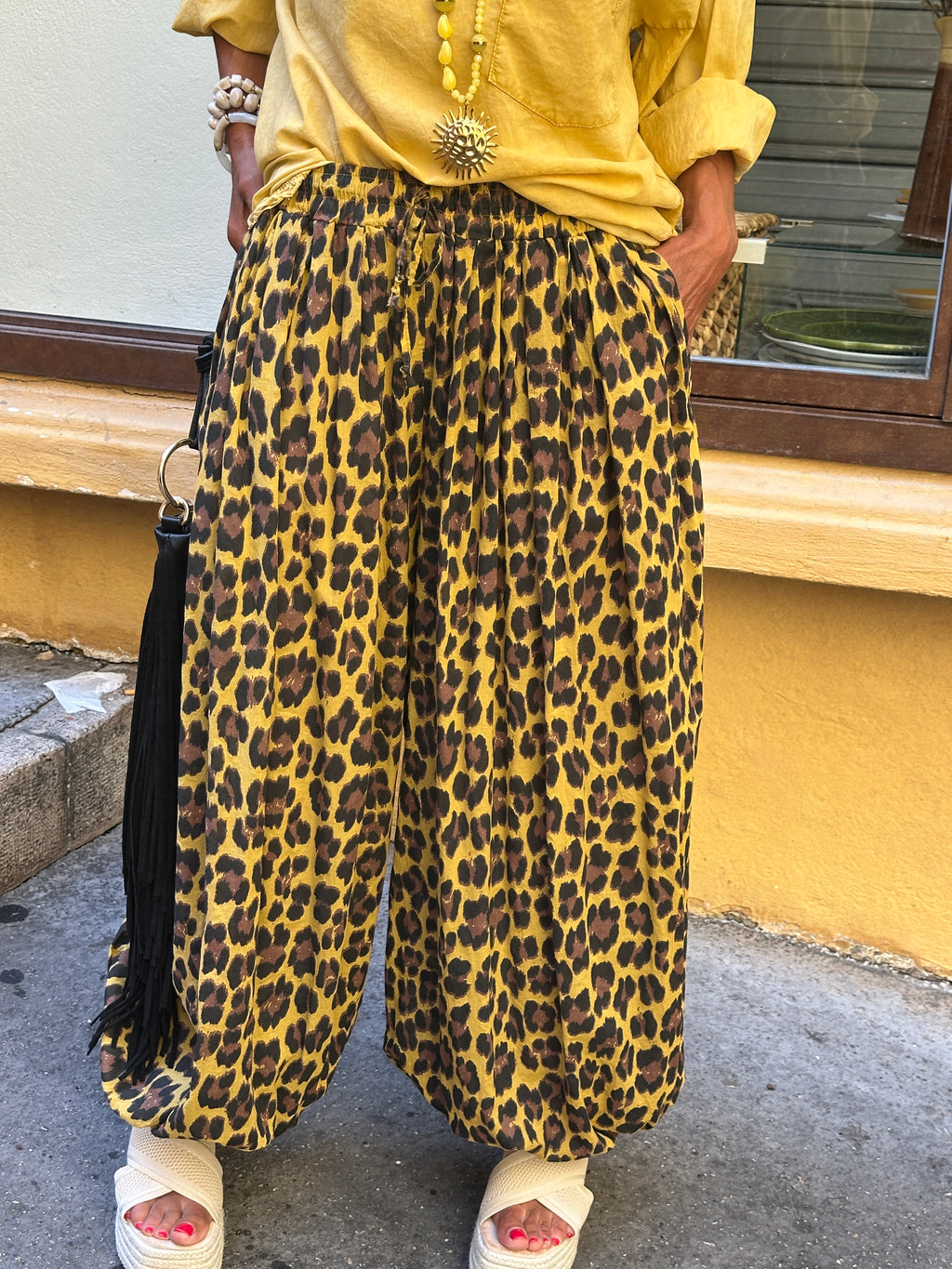 Pantalon moutarde LEOPARD