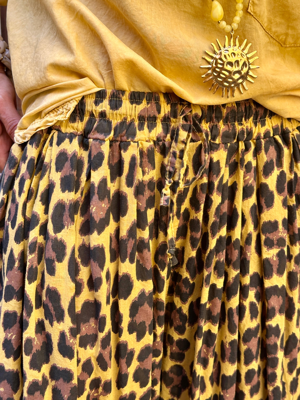 Pantalon moutarde LEOPARD