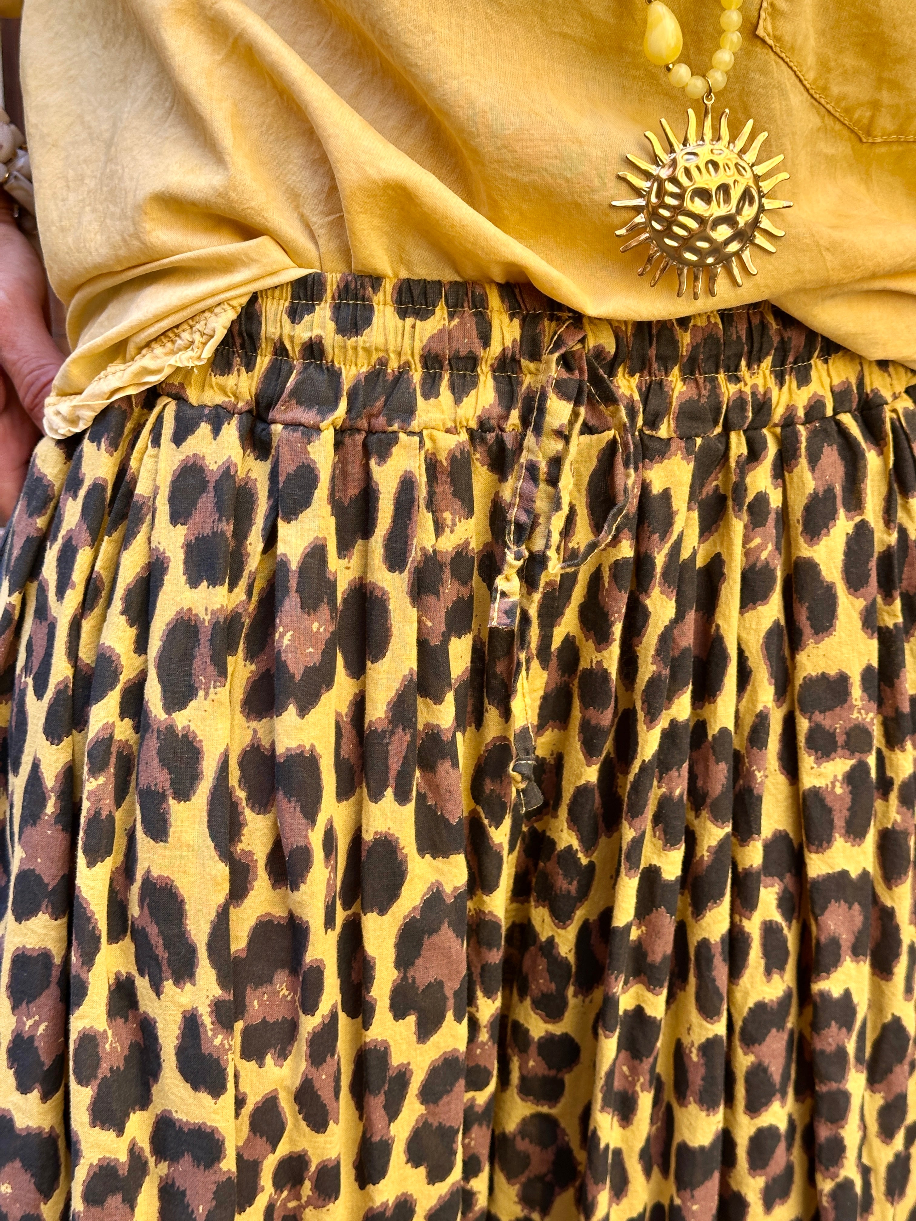 Pantalon moutarde LEOPARD