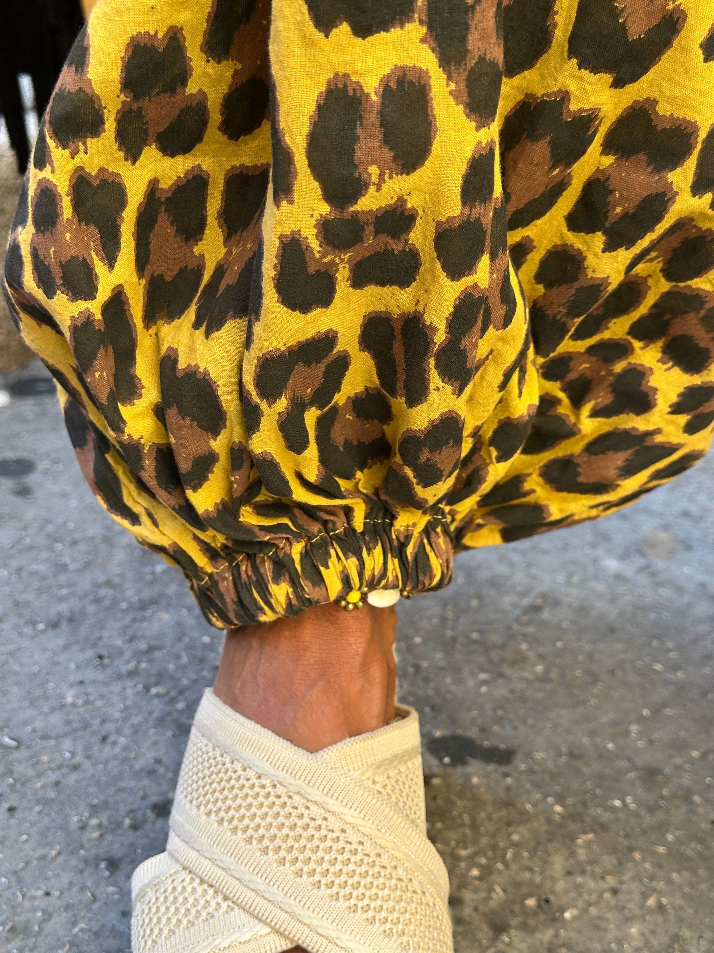 Pantalon moutarde LEOPARD